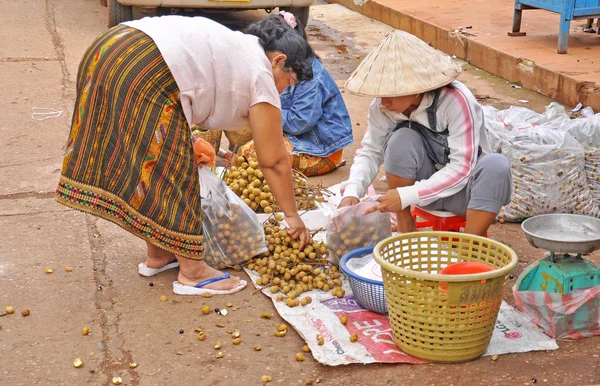 Comercio en la frontera entre Tailandia y Laos —  Fotos de Stock