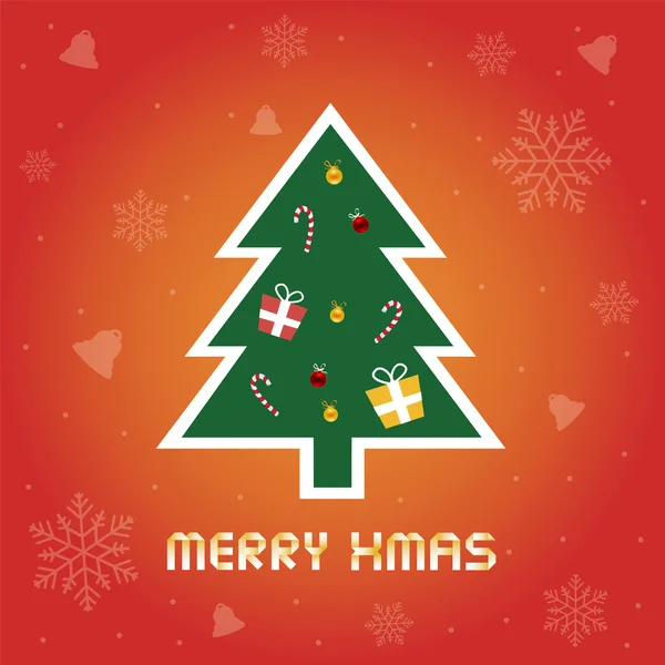 Christmas greeting card — Stock Vector