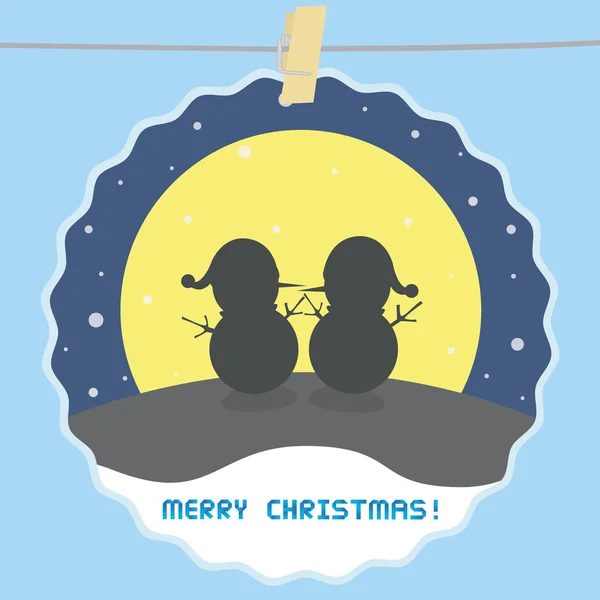 Tarjeta de felicitación de Navidad — Vector de stock