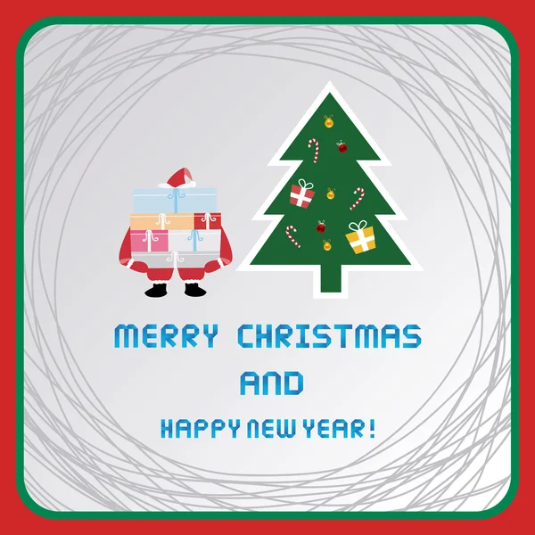 Merry Christmas card — Stock Vector