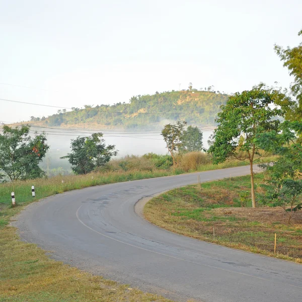 Fog view in the early morning — Stock Photo, Image