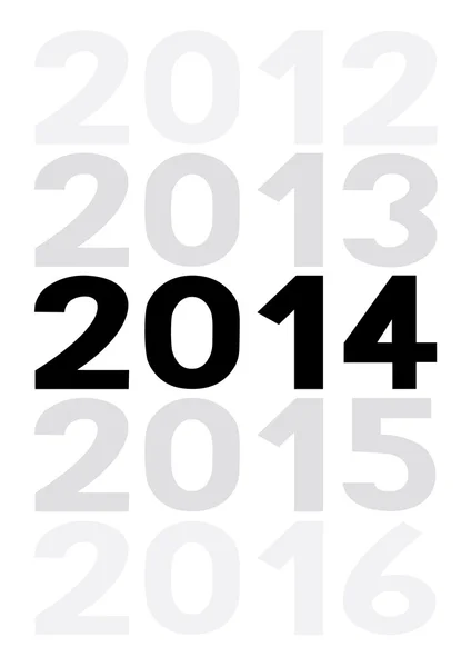 Знак Нового 2014 года — стоковый вектор