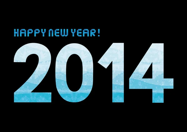 Синий оттенок нового 2014 года — стоковый вектор