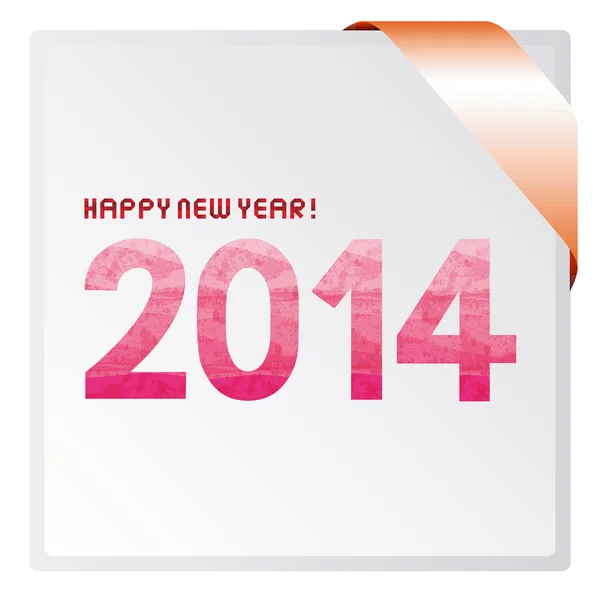 Happy new year 2014 card — Stock Photo, Image