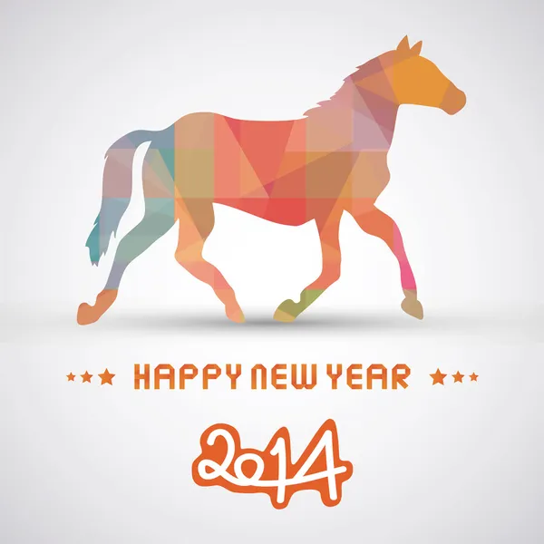 Happy new year 2014 card21 — Stock Vector
