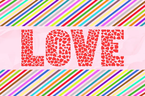Carta de amor colorida12 — Foto de Stock