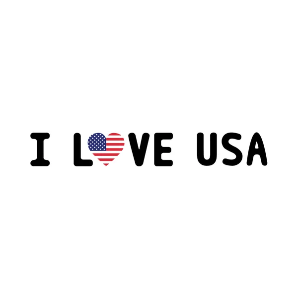Eu amo USA2 — Vetor de Stock