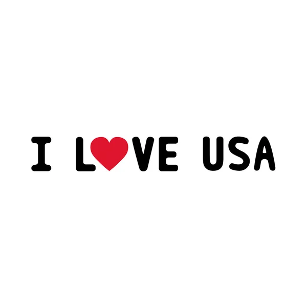 J'AIME USA1 — Image vectorielle