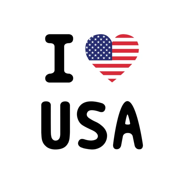 Eu amo USA3 — Vetor de Stock