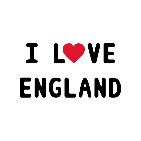 I lOVE ENGLAND1 — Stock Vector