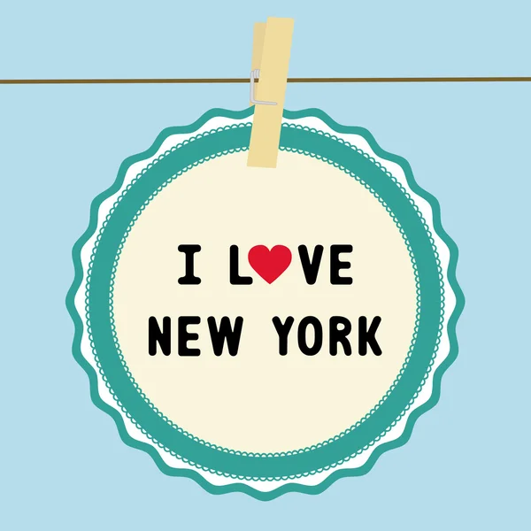 Me encanta Nueva york4 — Vector de stock