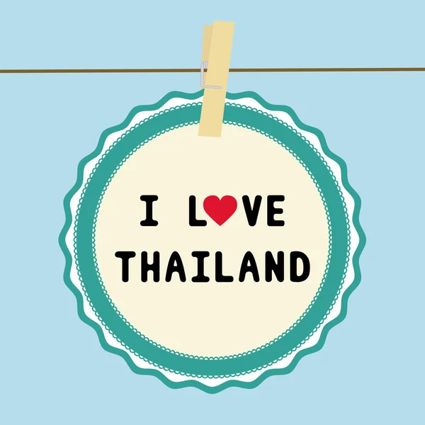 Me encanta thailand21 — Archivo Imágenes Vectoriales