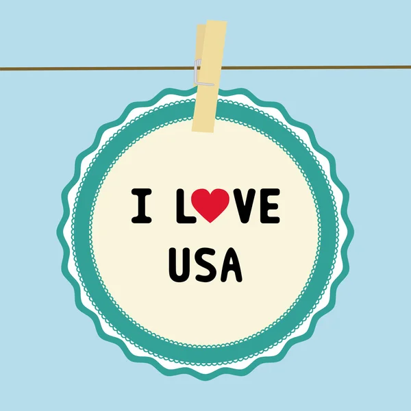 J'AIME USA7 — Image vectorielle