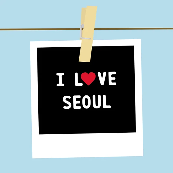 Jag älskar seoul4 — Stock vektor