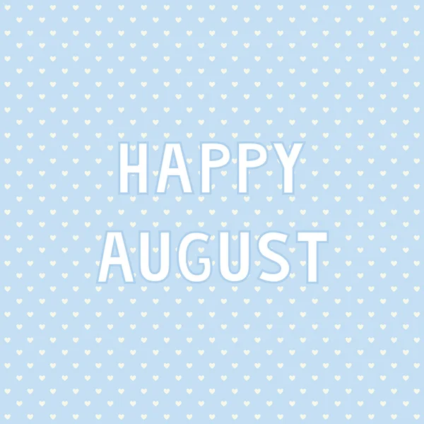 Mutlu august2 — Stok Vektör