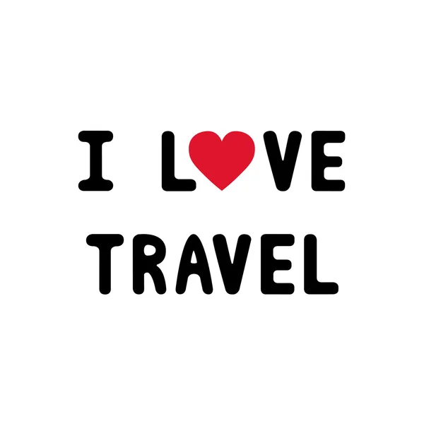 Ich liebe travel1 — Stockvektor