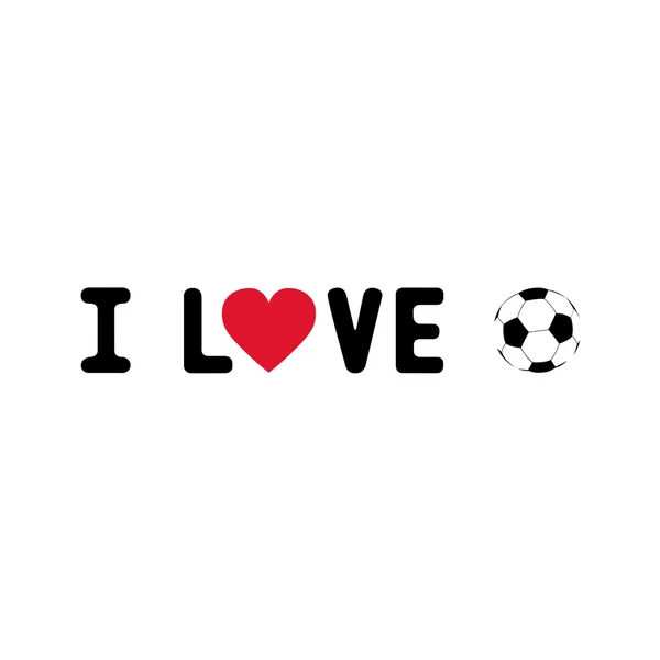 我爱 football5 — 图库矢量图片