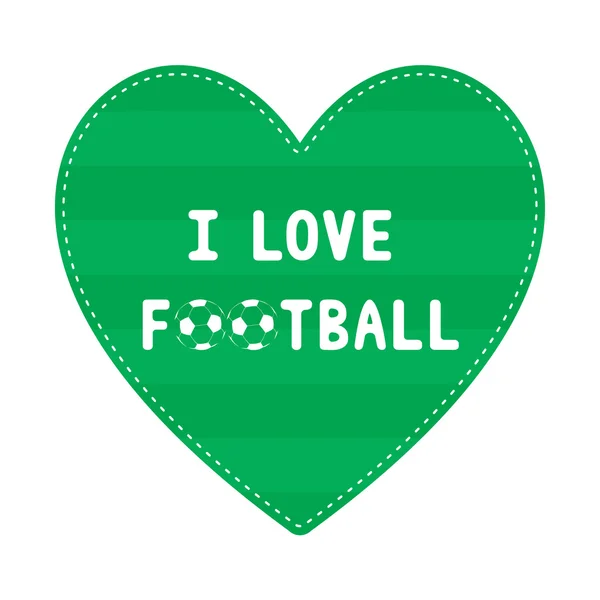 Me encanta el futbol8 — Vector de stock