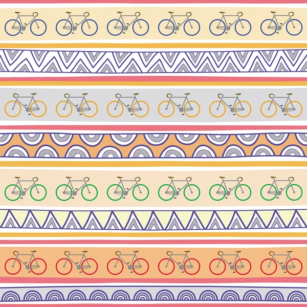 Naadloze fiets patroon background1 — Stockvector