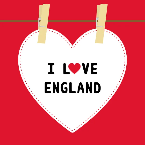 I LOVE ENGLAND5 — стоковый вектор