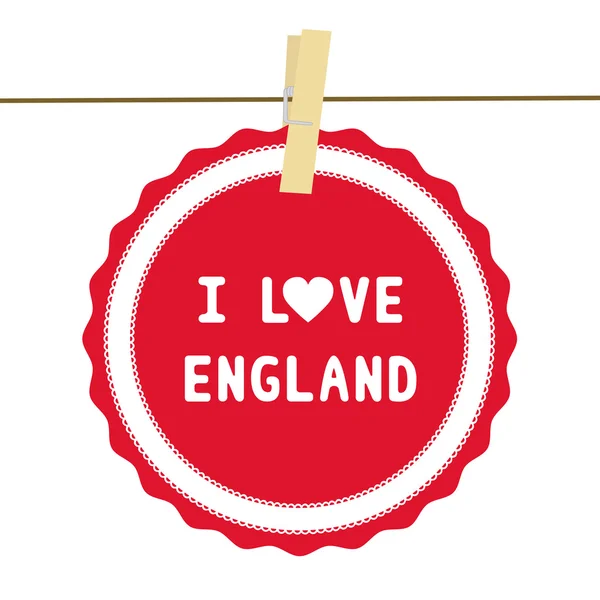 I lOVE ENGLAND4 — Stock Vector