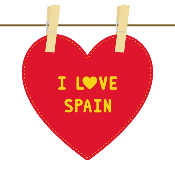 I lOVE ESPAÑA 6 — Vector de stock