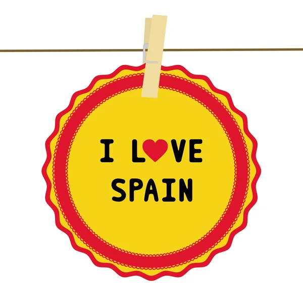 Me encanta spain4 — Vector de stock