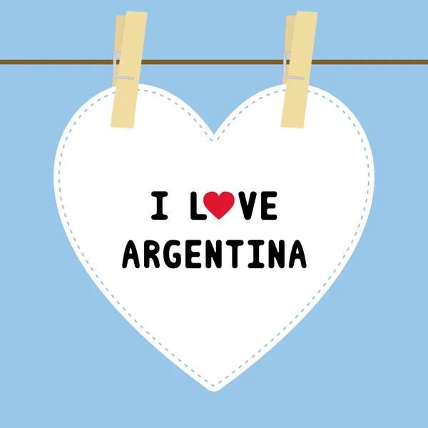 I OVE ARGENTINA5 — Vettoriale Stock