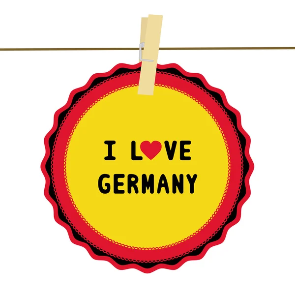 Germany4 seviyorum — Stok Vektör