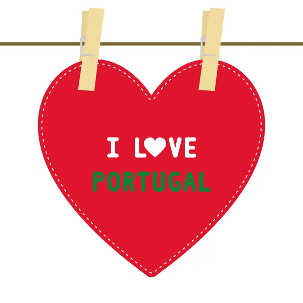 我爱 portugal6 — 图库矢量图片