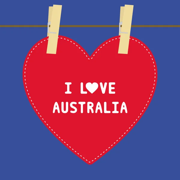 I OVE AUSTRALIA5 —  Vetores de Stock