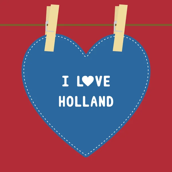 我爱 holland5 — 图库矢量图片