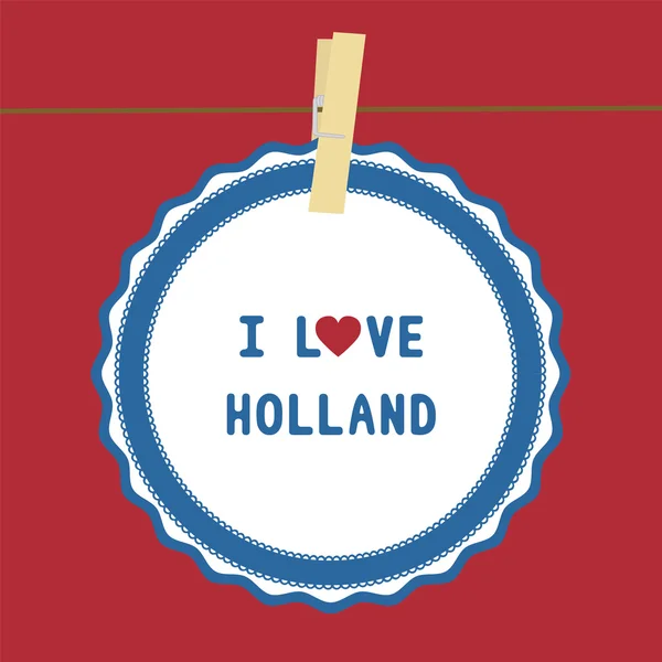 I lOVE HOLLAND 4 — Archivo Imágenes Vectoriales