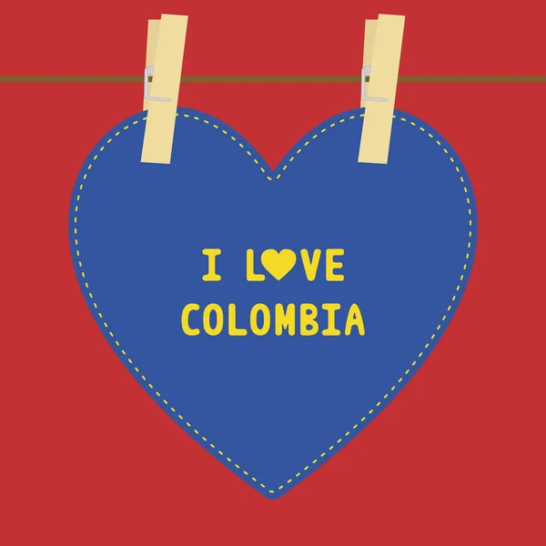 我爱 colombia5 — 图库矢量图片