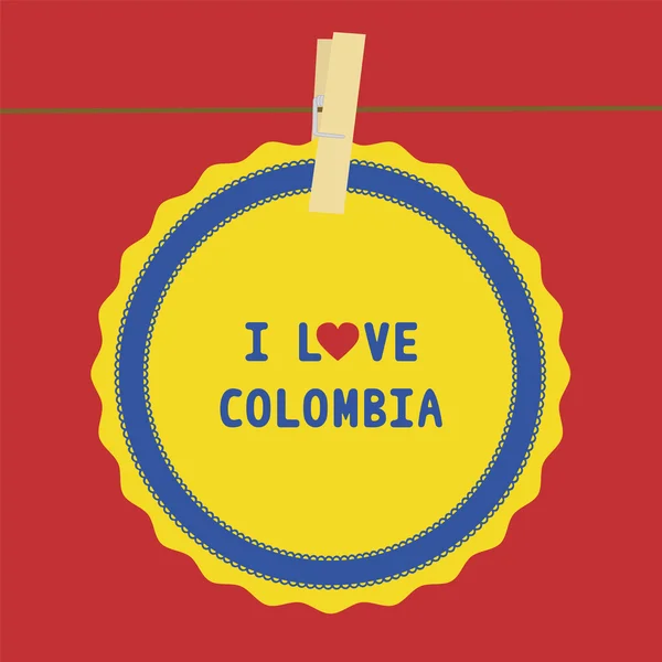 我爱 colombia4 — 图库矢量图片