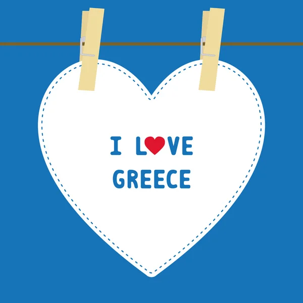 I lOVE GREECE5 — Stock Vector