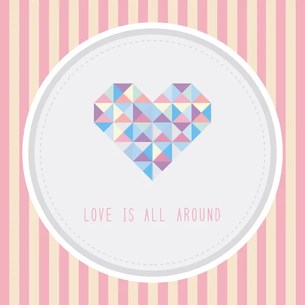 Love is all around1 — Stock Vector