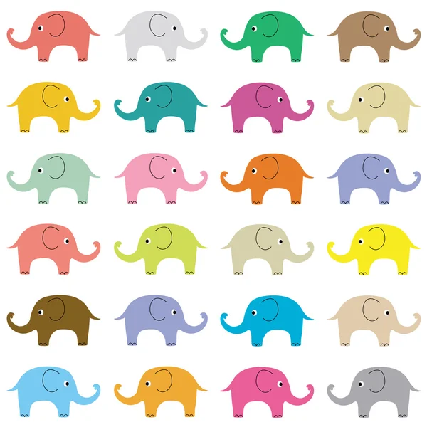 Elephants background — Stock Vector