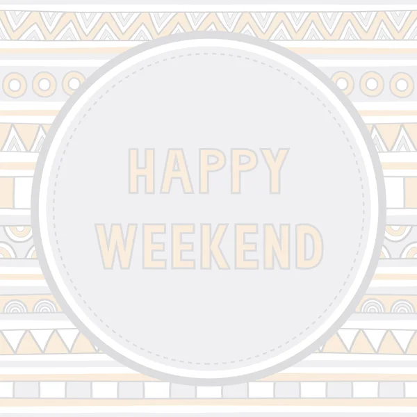 Happy weekend background — Stock Vector