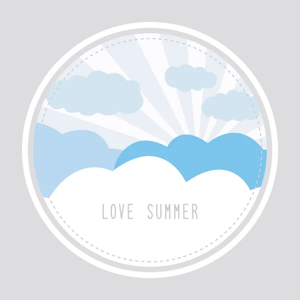 Love summer1 — Stock Vector