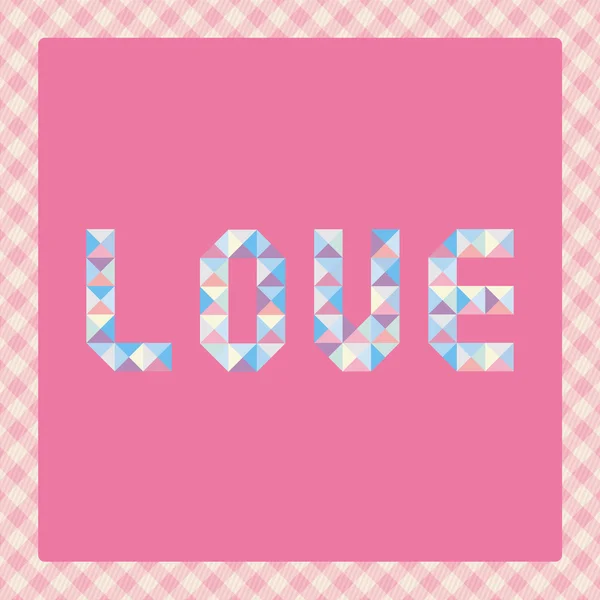 Pastel liefde letters2 — Stockvector