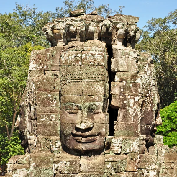 Faces of Bayon temple — Stock Photo, Image