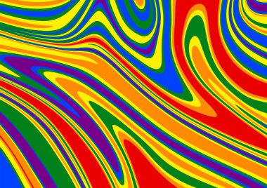 Gurur bayrağı renkli sıvılaştırma etkisi arka plan.