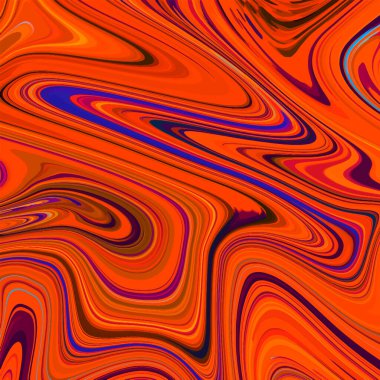 Soyut sıvılaştırma efekti arka planı renkli desenlerle. Vektör illüstrasyonu.