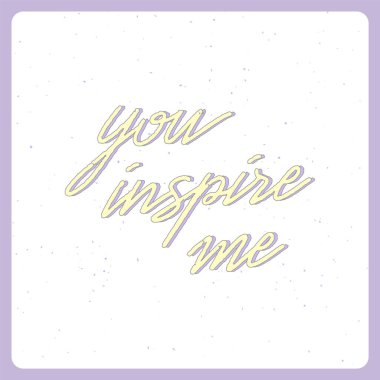 Kart ve baskılar için el çizimi tipografi posterine ilham verdin..