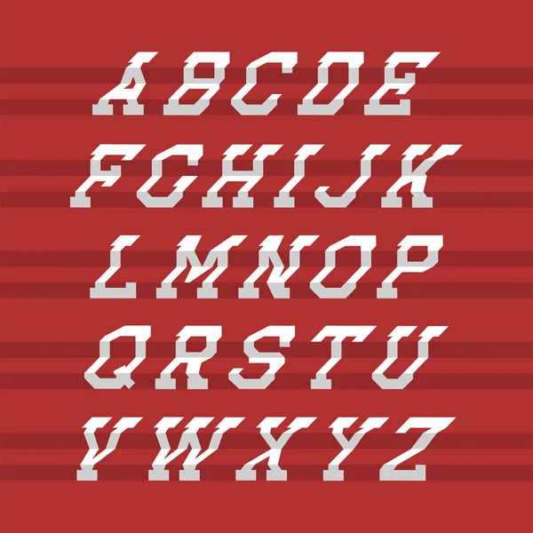 Schrittweise Alphabet Buchstaben Entwerfen Vektorillustration — Stockvektor