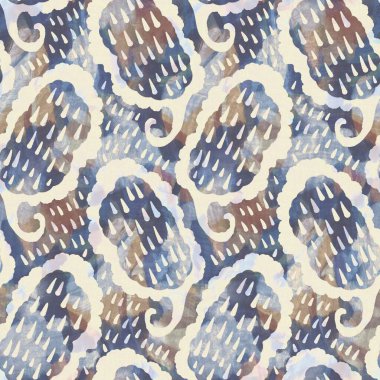 Kırsal Fransız gri yaprağı baskılı kumaş. Kusursuz Avrupa tarzı yumuşak döşeme deseni. Batik dijital yaprak izi efektinin her yerinde. Değişik mavi dekoratif kumaş. Yüksek kalite raster jpg