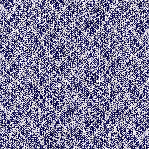 Textura sem emenda indigo manchado. Azul tecido boro algodão tingido efeito fundo. Japonês repetir batik resistir padrão. Branqueador de tinta de gravata angustiado. Asiático fusão allover quimono têxtil. Impressão de pano usado — Fotografia de Stock