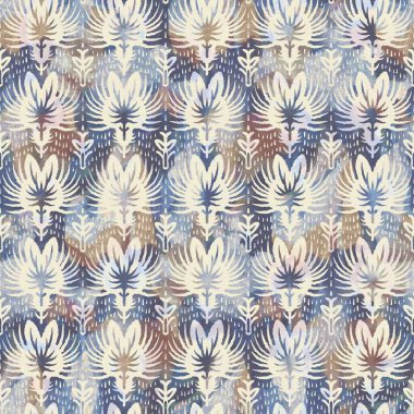 Kırsal Fransız kır çiçeği desenli kumaş. Kusursuz Avrupa tarzı yumuşak döşeme deseni. Batik 'in tüm dijital çiçek baskısı efektleri. Değişik mavi dekoratif kumaş. Yüksek kalite raster jpg