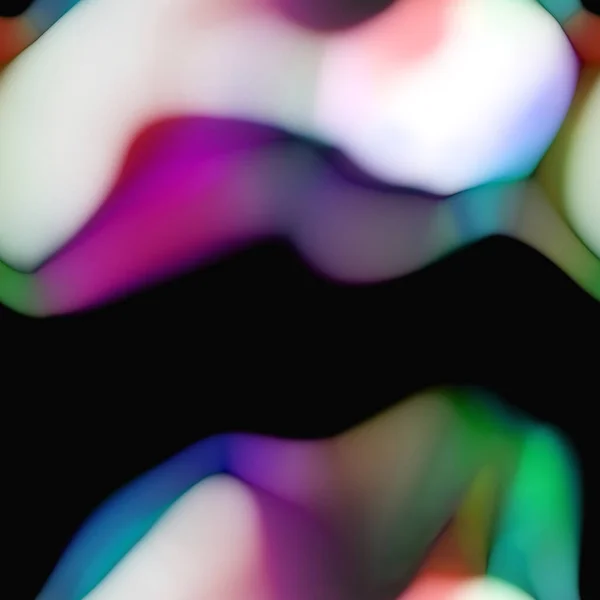 Blurred solarized ombre blotched blob seamless texture. Style de forme flou numérique multicolore tendance et doux. Moderne tendance futuriste impression de mode. — Photo